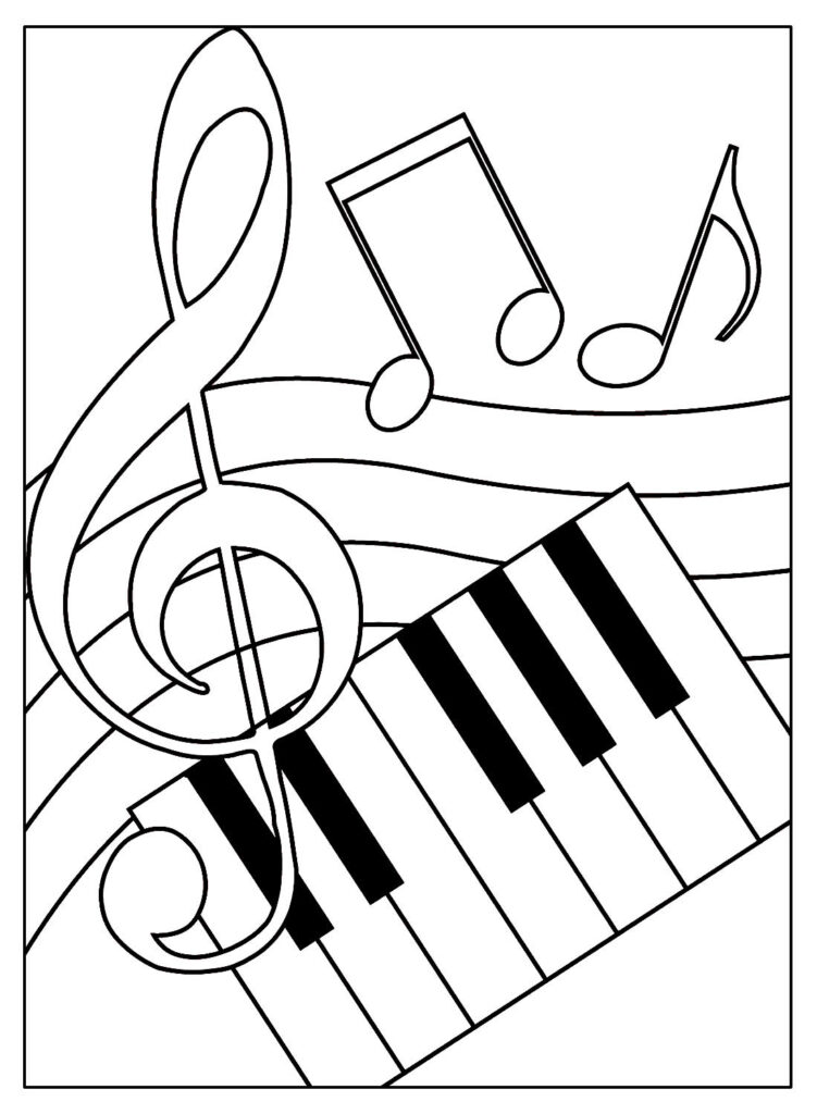 50+ Instrumentos Musicais para imprimir e colorir - Dicas Práticas