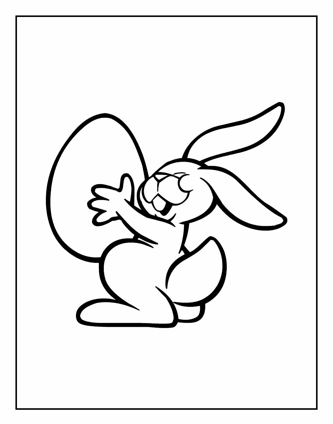 Desenhos para colorir de Coelhinho da Páscoa