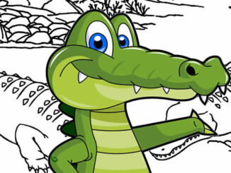 Desenhos para colorir de Jacaré