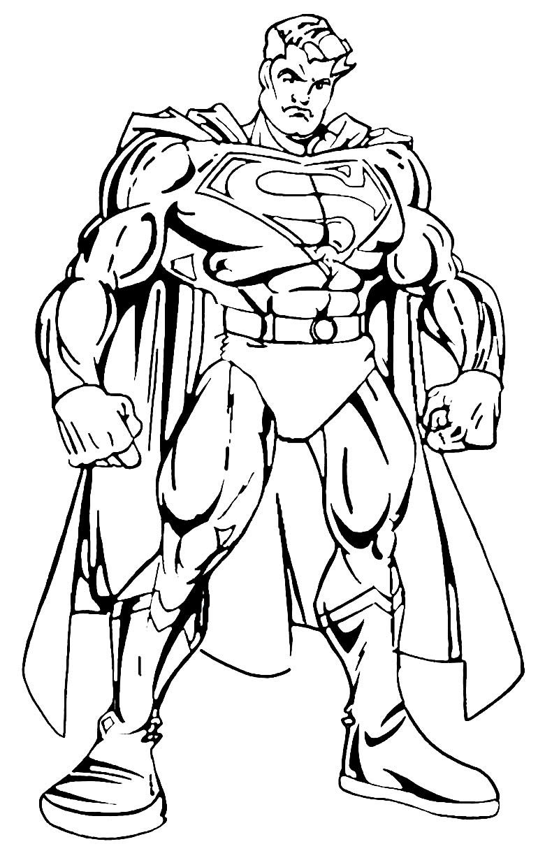 Imagem de Super-homem para colorir