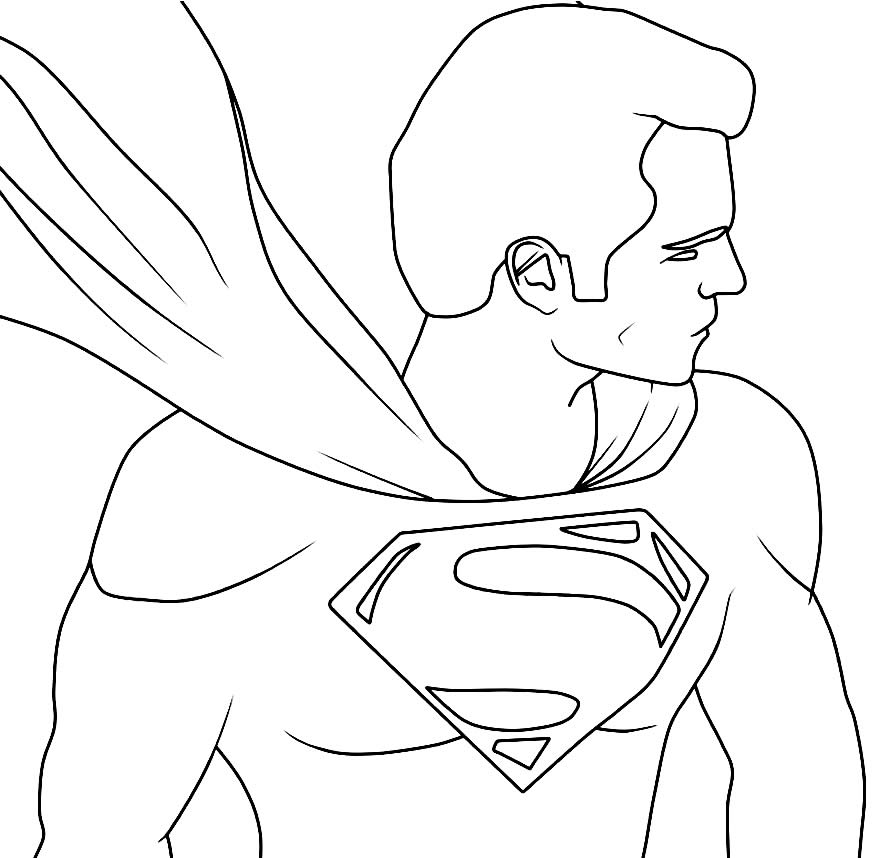 Desenho de Super-homem para colorir