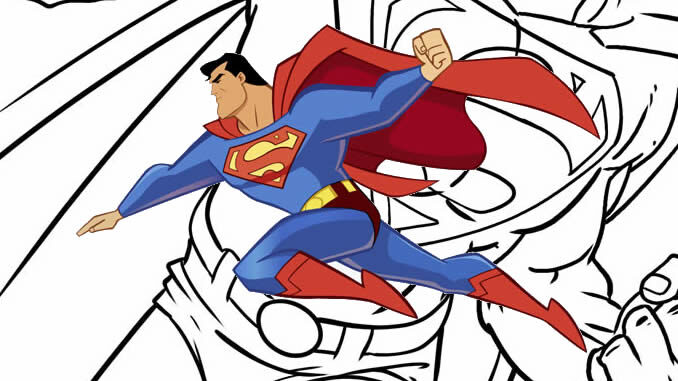 Desenhos de Super-homem para pintar e colorir