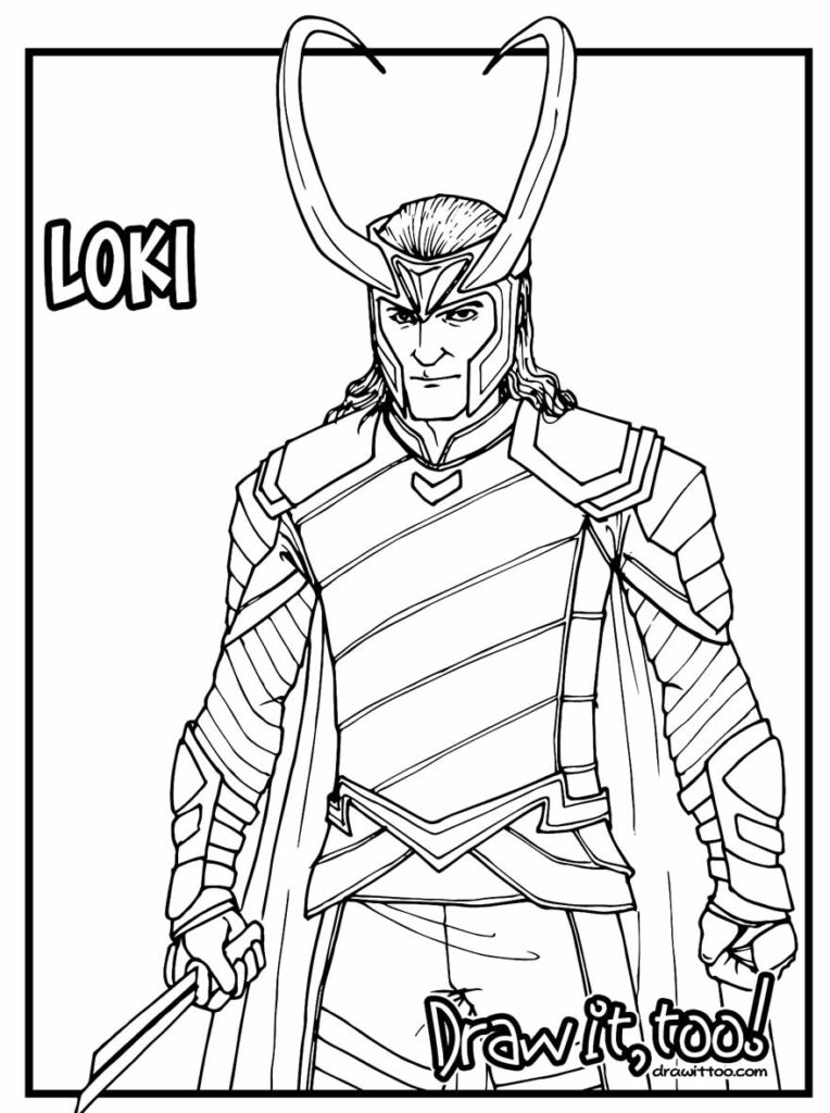 Desenho de Loki