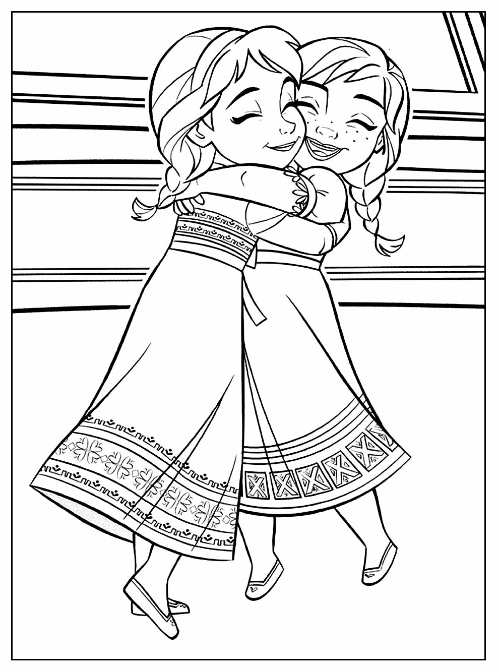 Desenho para colorir de Frozen