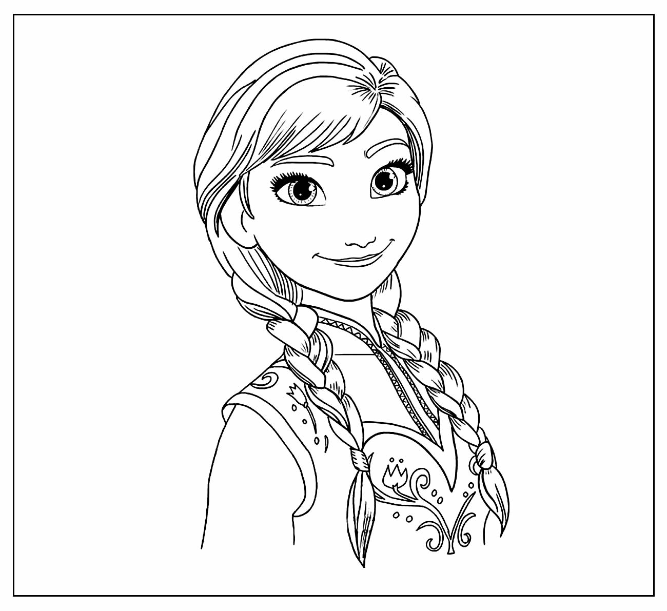 Desenho para colorir de Frozen