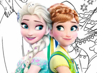 Desenhos lindos para colorir de Frozen