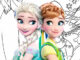 Desenhos lindos para colorir de Frozen