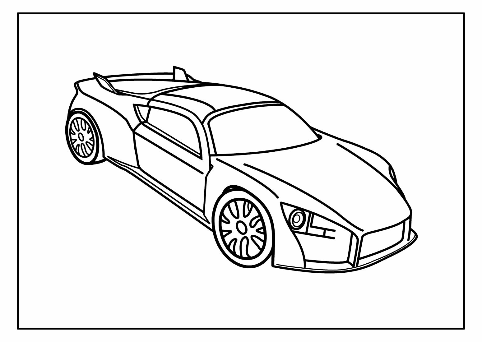 Desenho de Carro para colorir