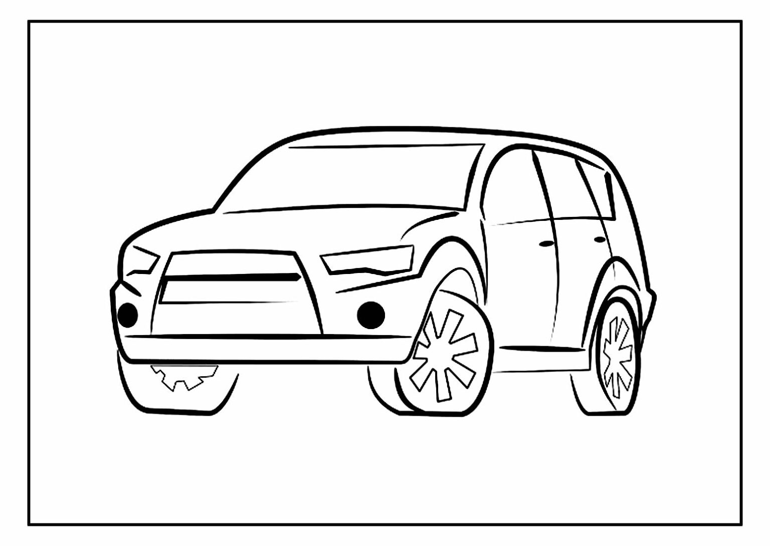 50+ Desenhos de Carros para imprimir e colorir - Dicas Práticas