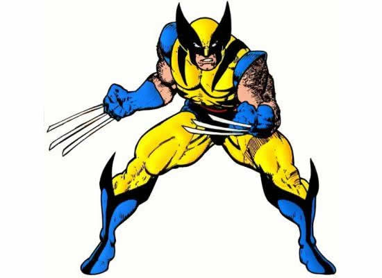 Desenho colorido de Wolverine