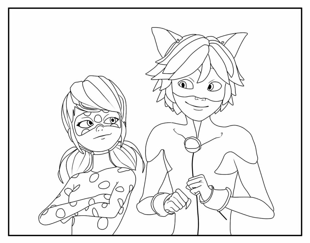 30+ Desenhos da Ladybug e do Cat Noir para colorir - Dicas Práticas