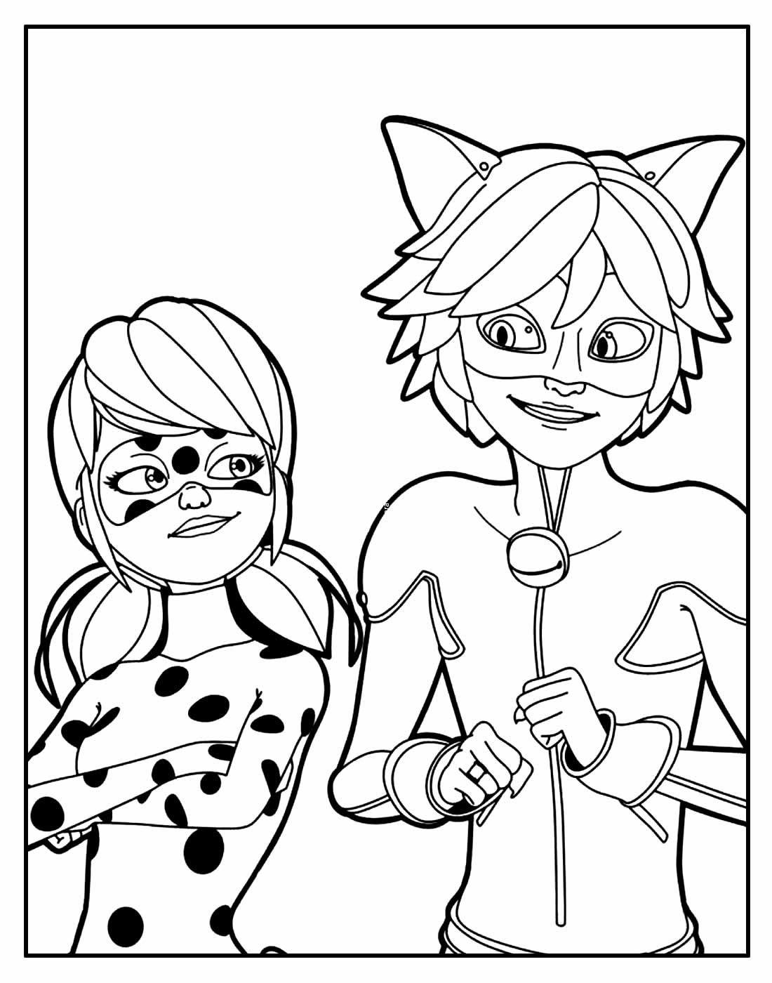 Miraculous Lady bug e Cat noir - Para Imprimir e Colorir  Desenhos para  colorir ladybug, Desenhos infantis para colorir, Imprimir desenhos para  colorir