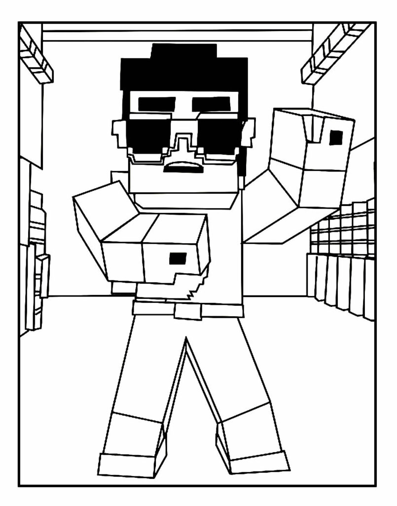 30+ Desenhos de Minecraft para colorir - Dicas Práticas