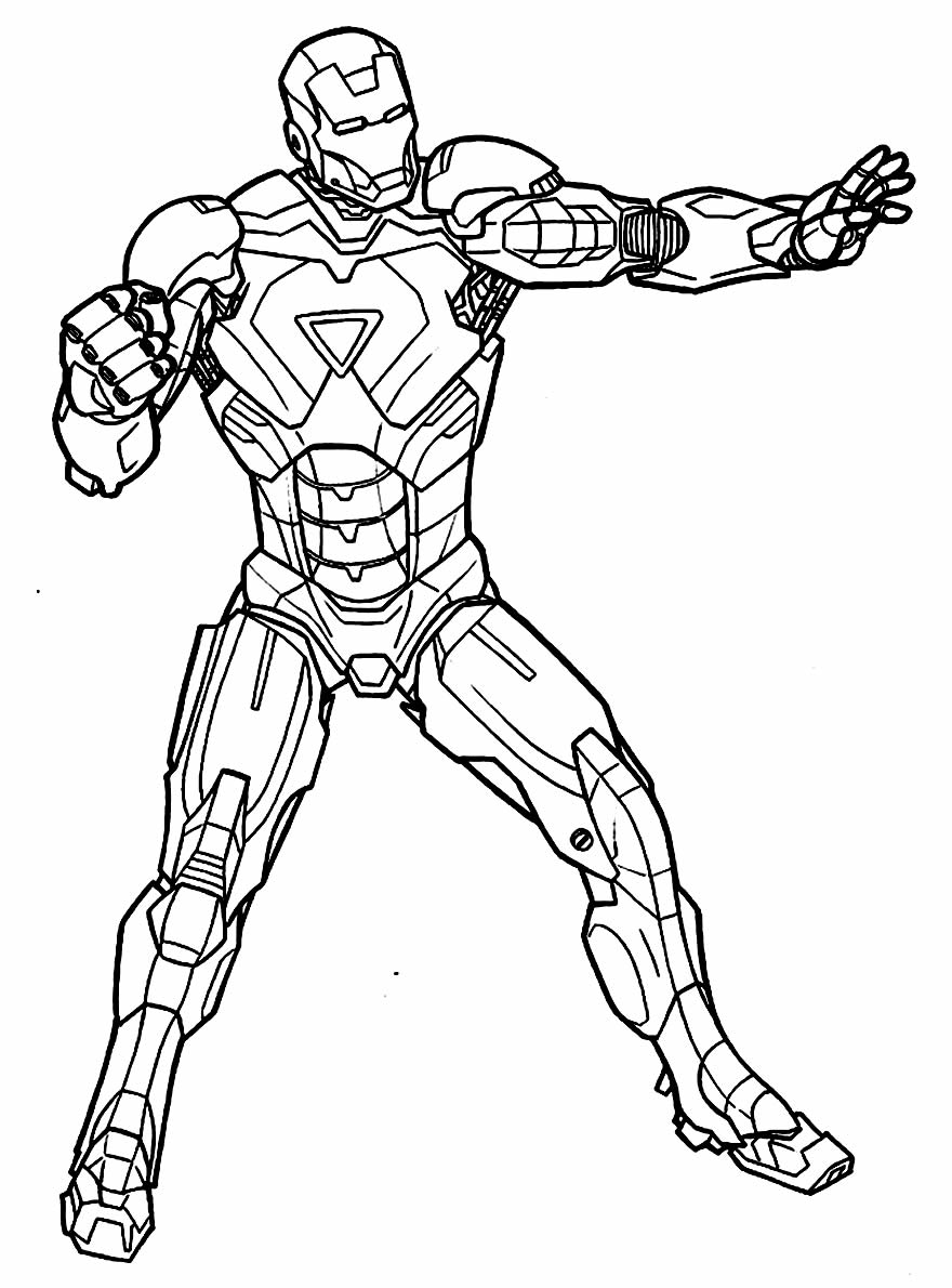 Desenhos para pintar de Homem de Ferro