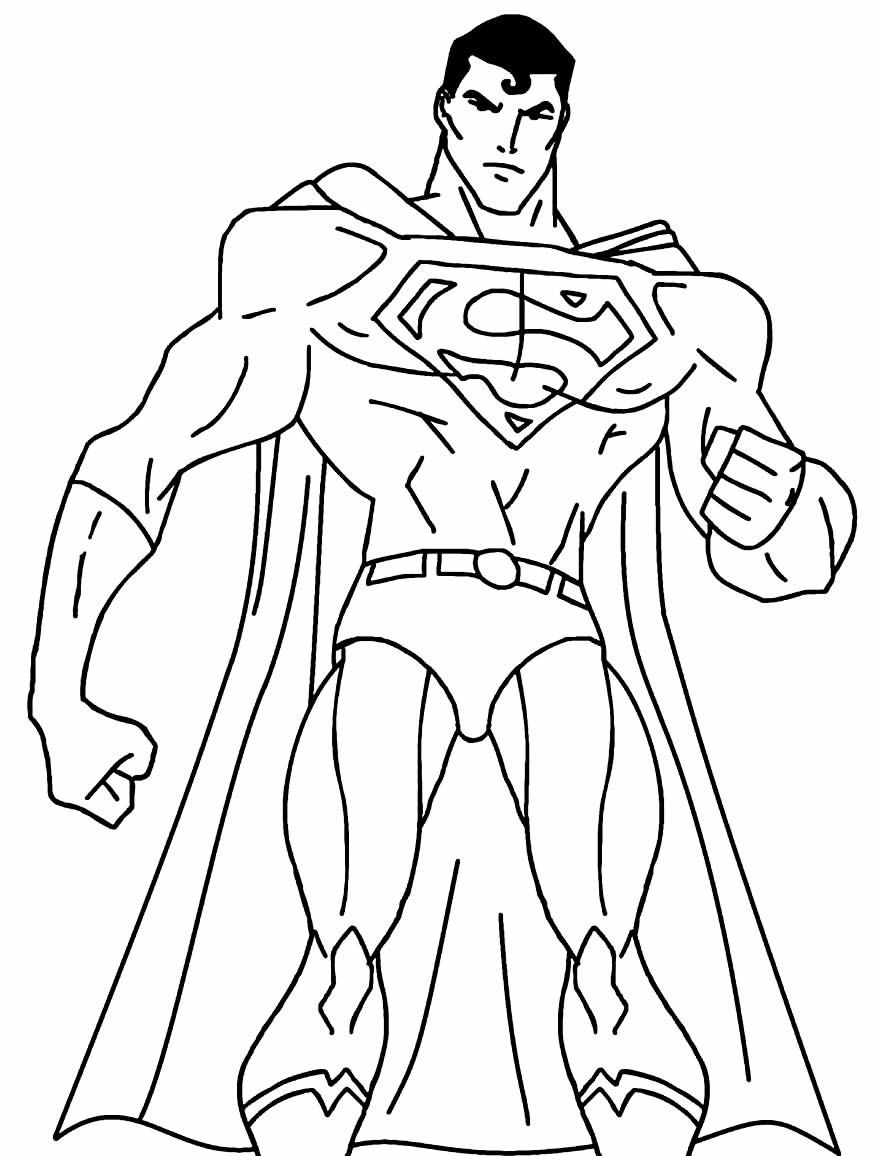 Desenhos para pintar de Super Homem