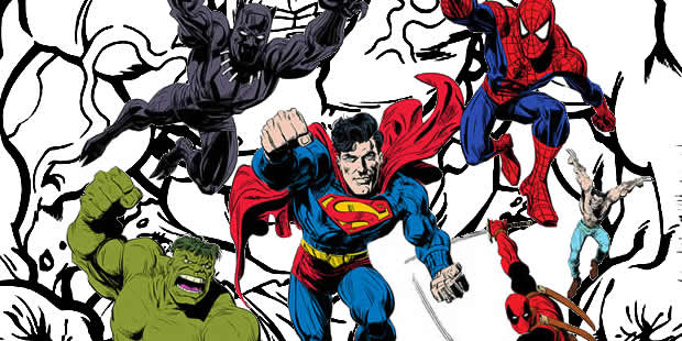 Desenhos para colorir de Super-heróis