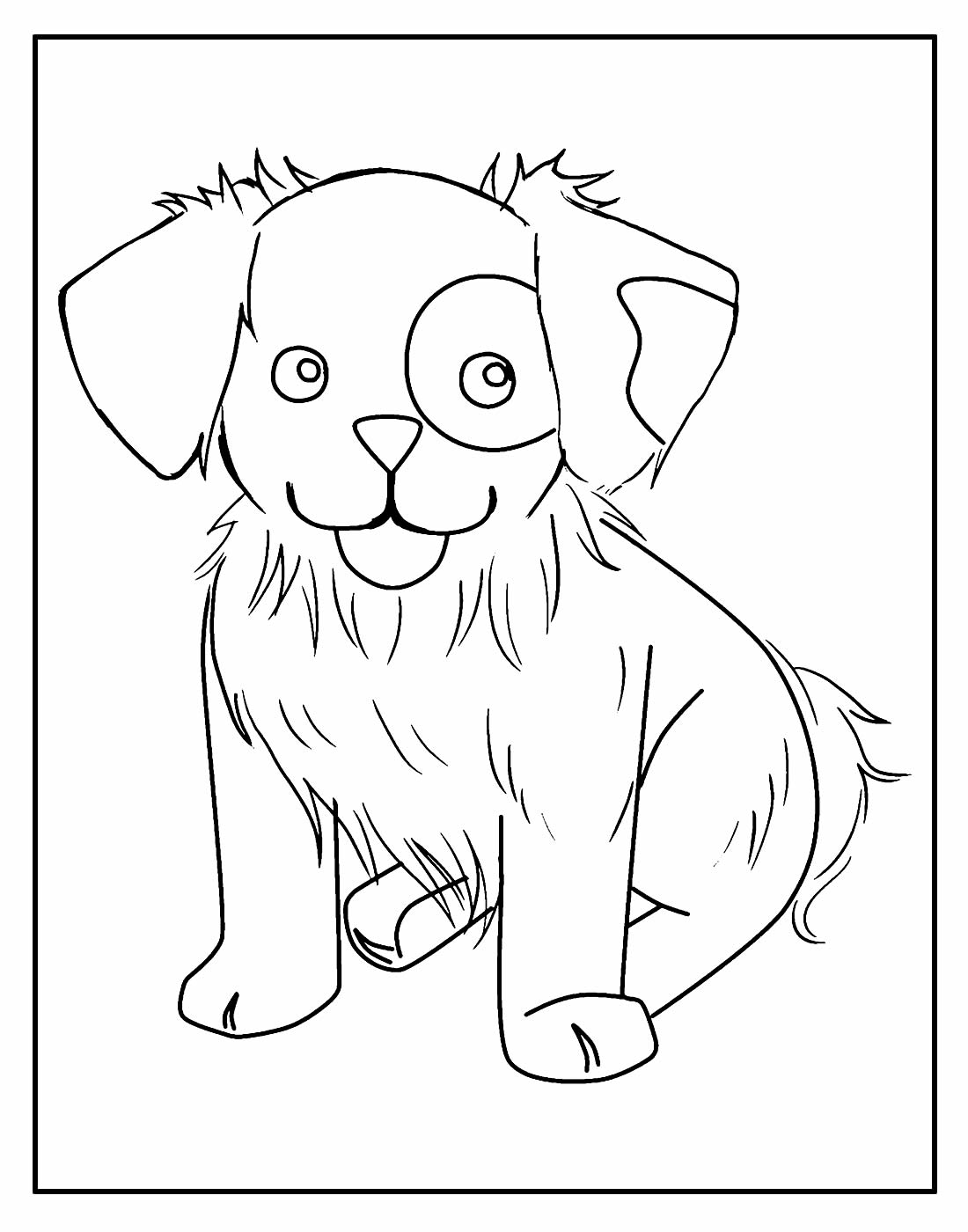 Desenho de Cachorro para colorir