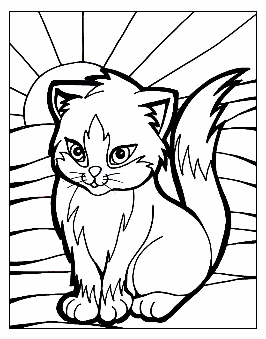 Desenho de Gatinho para colorir