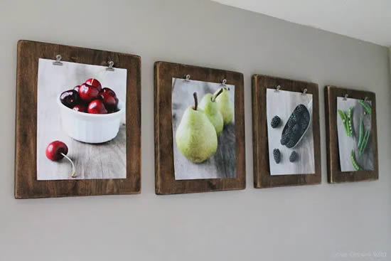 Decoração bonita com quadros personalizados