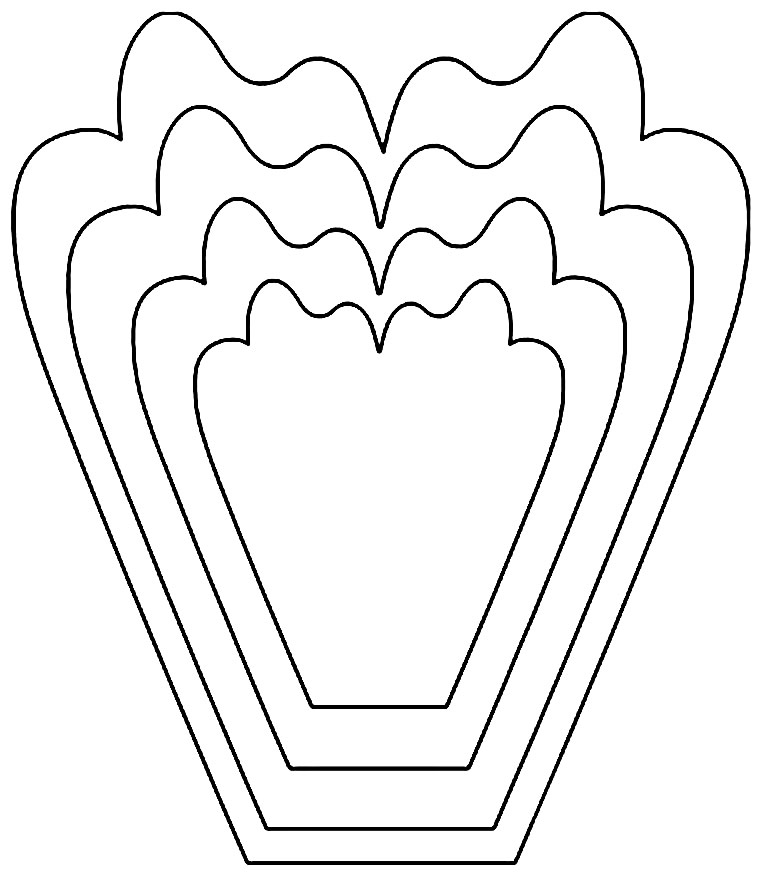 Moldes para fazer pétalas de flores em EVA