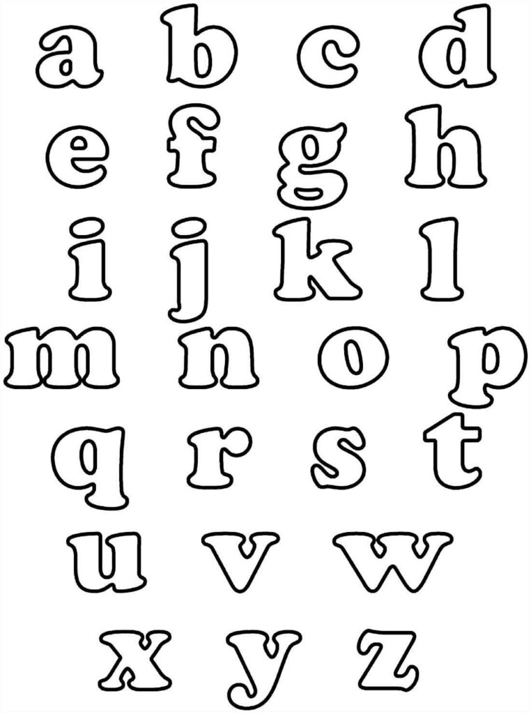 Modelos de letras do alfabeto