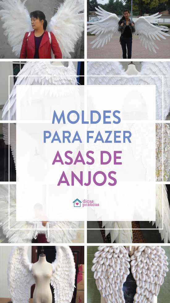 Moldes para fazer asas de anjo