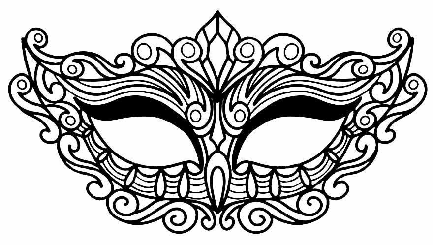 Máscara de Carnaval para imprimir