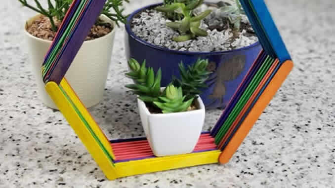 Decoração com Palitos de Picolé