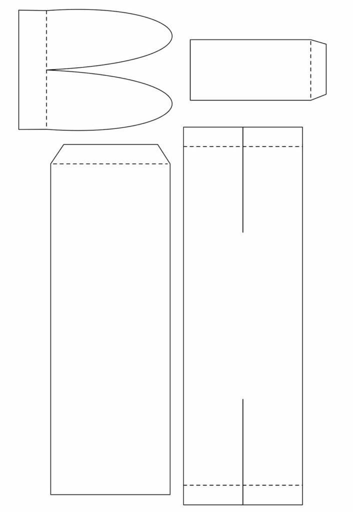 Moldes de Coelhinho de Papel