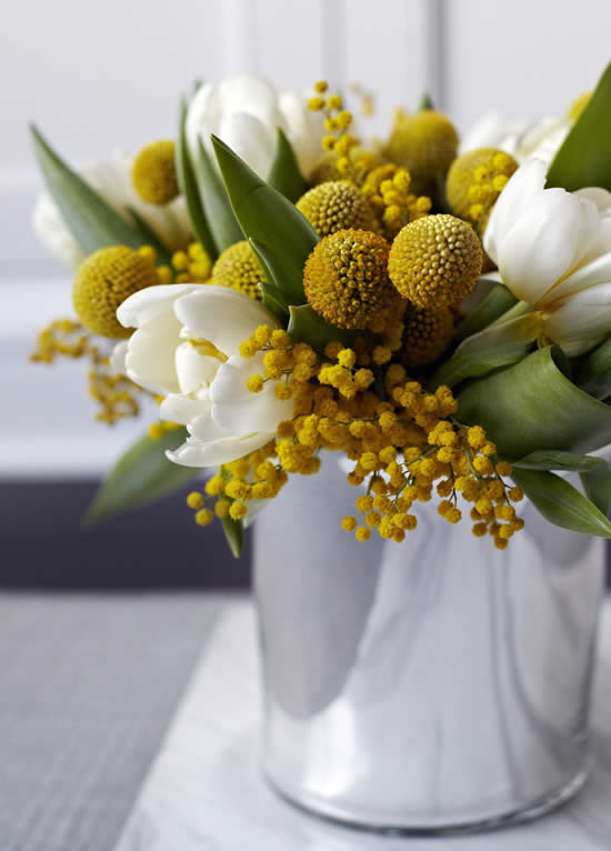 Decoração com flores para o Dia das Mães