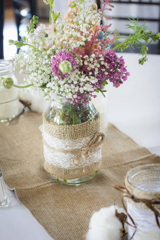 Decoração com reciclagem de potes de vidro para o Dia das Mães