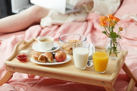 Cesta de café da manhã para o Dia das Mães