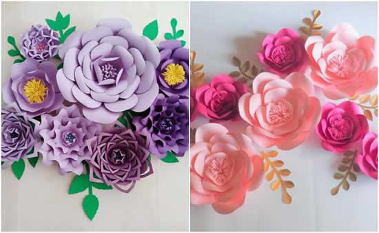 Flores de Papel - Decoração