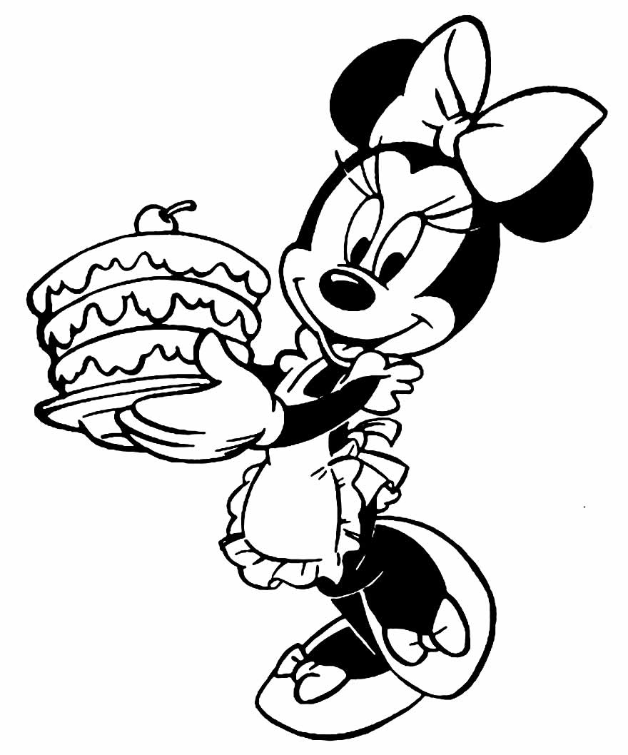 Desenhos Minnie para colorir