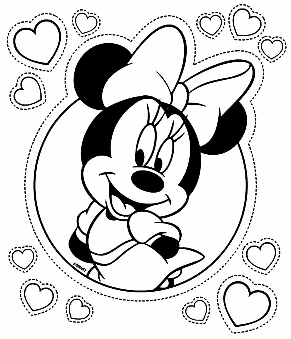 Desenhos Minnie para colorir