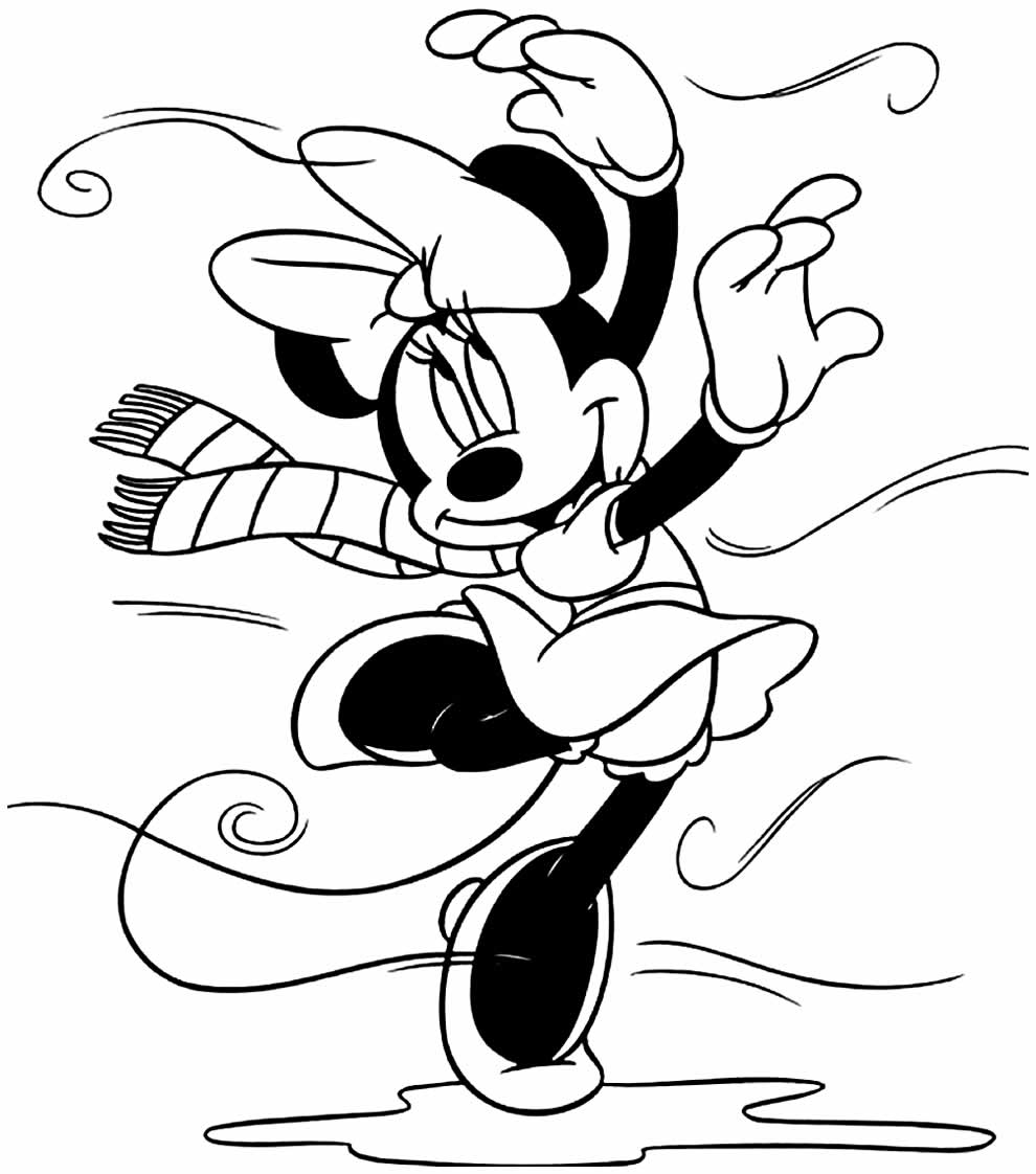 Desenhos Minnie para colorir