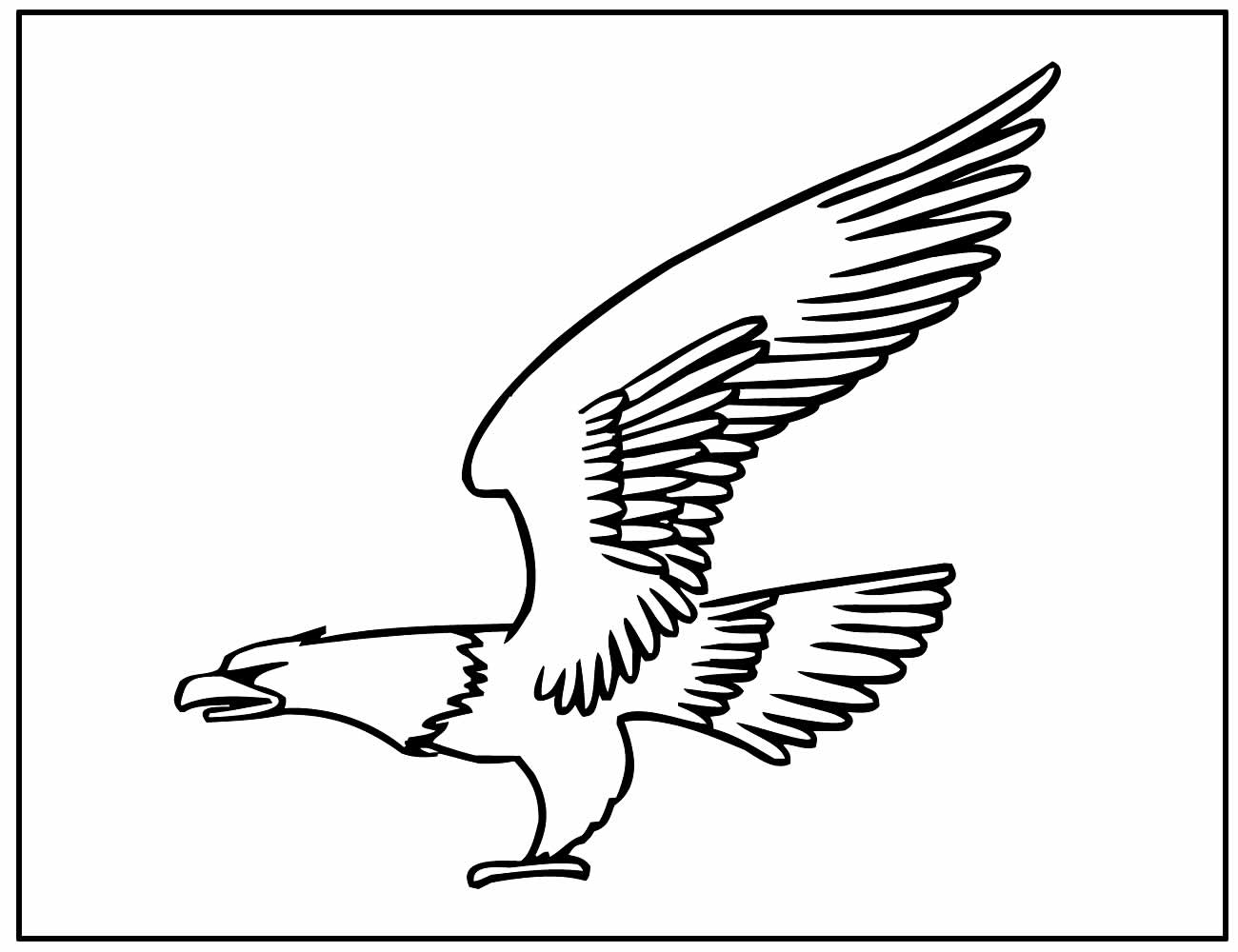 Desenho de Águia para colorir
