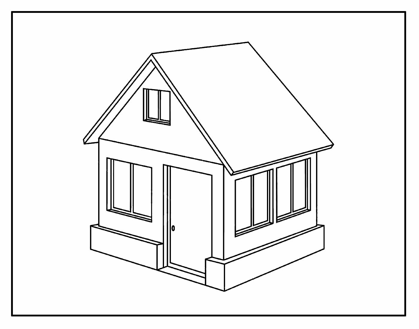 Desenho para colorir de Casa