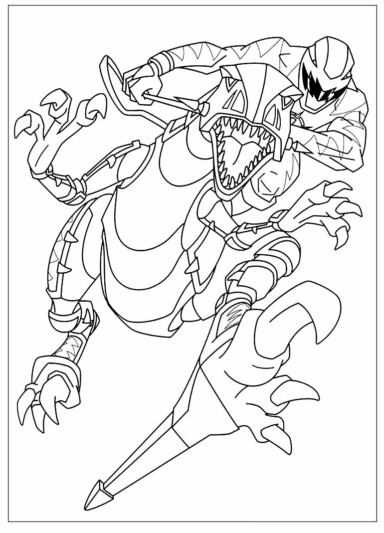 Imagem de Power Rangers para pintar e colorir