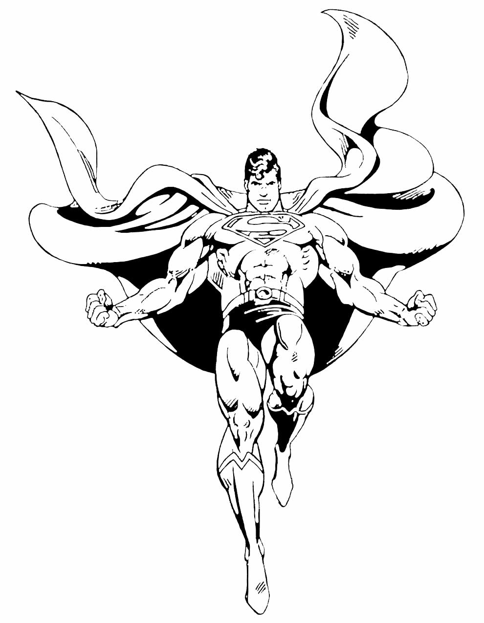 Desenho pata pintar do Super-homem