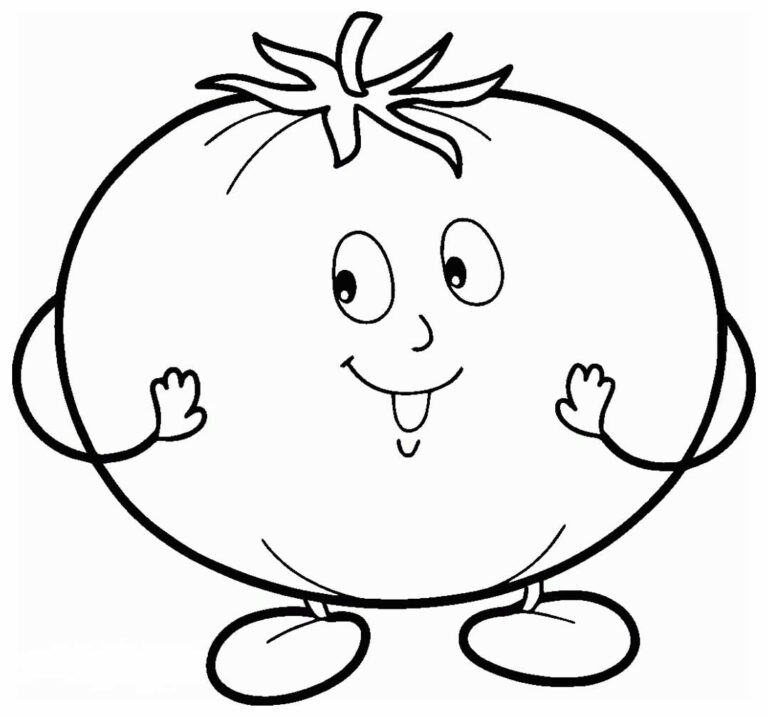 30+ Desenhos para colorir de Tomate - Dicas Práticas