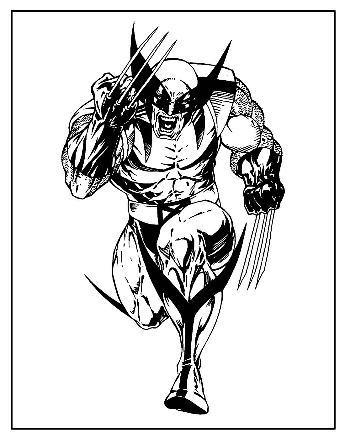 Desenho para colorir Wolverine