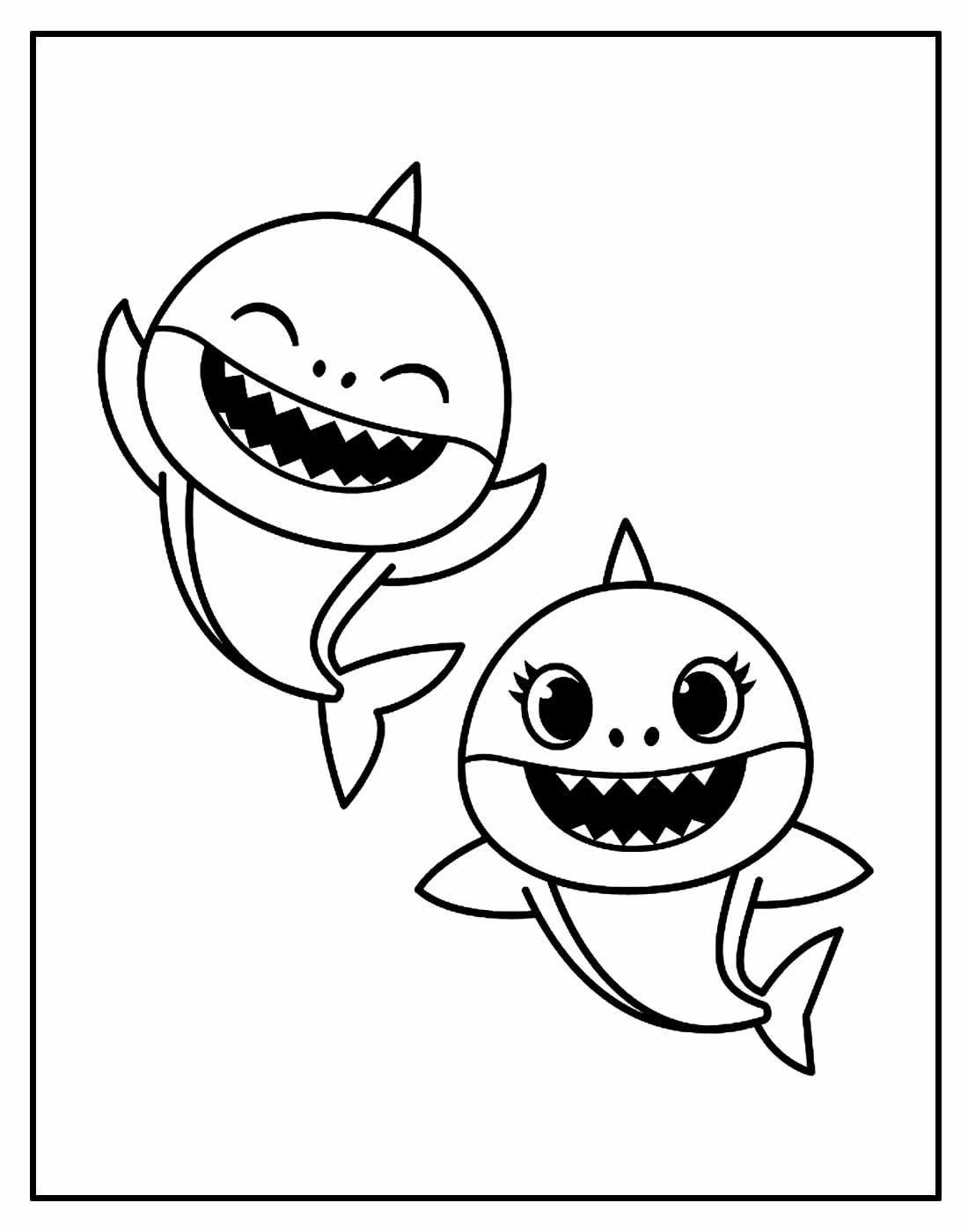 Desenhos de Baby Shark