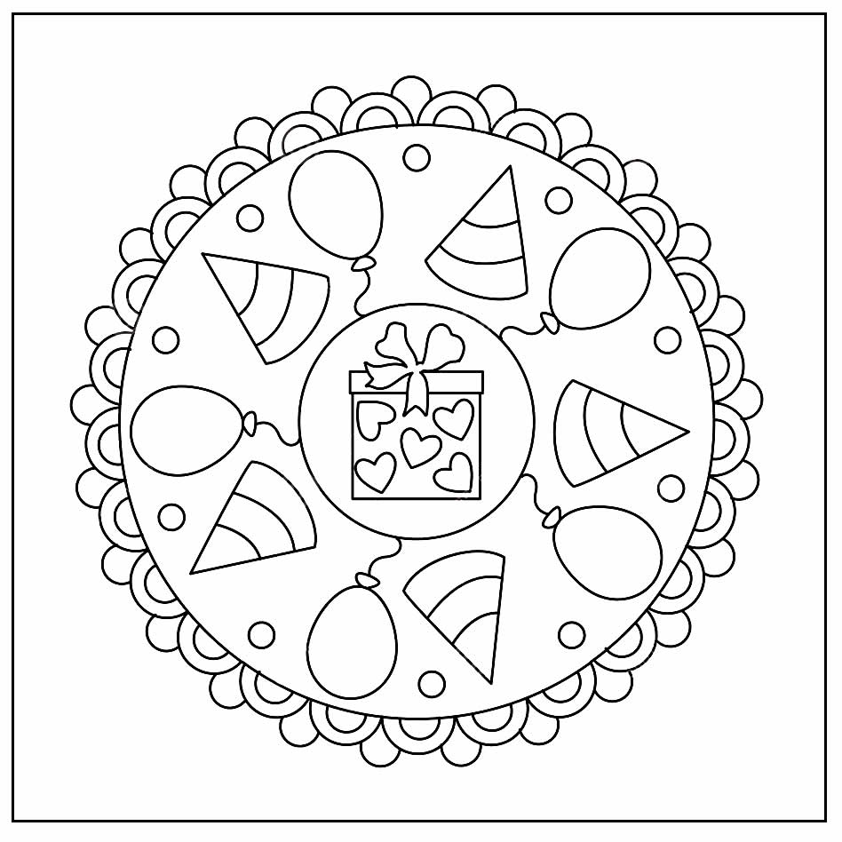 Desenhos para colorir de Mandala