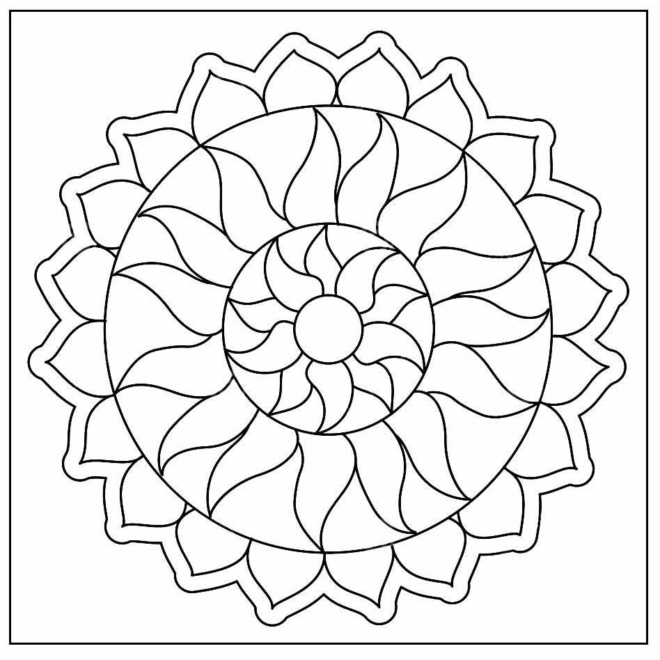 Desenhos de Mandalas para colorir