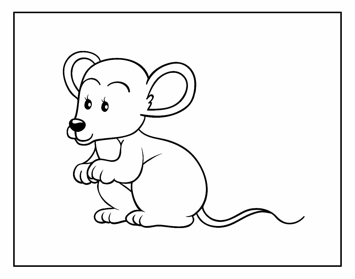 Desenho para colorir Ratinho