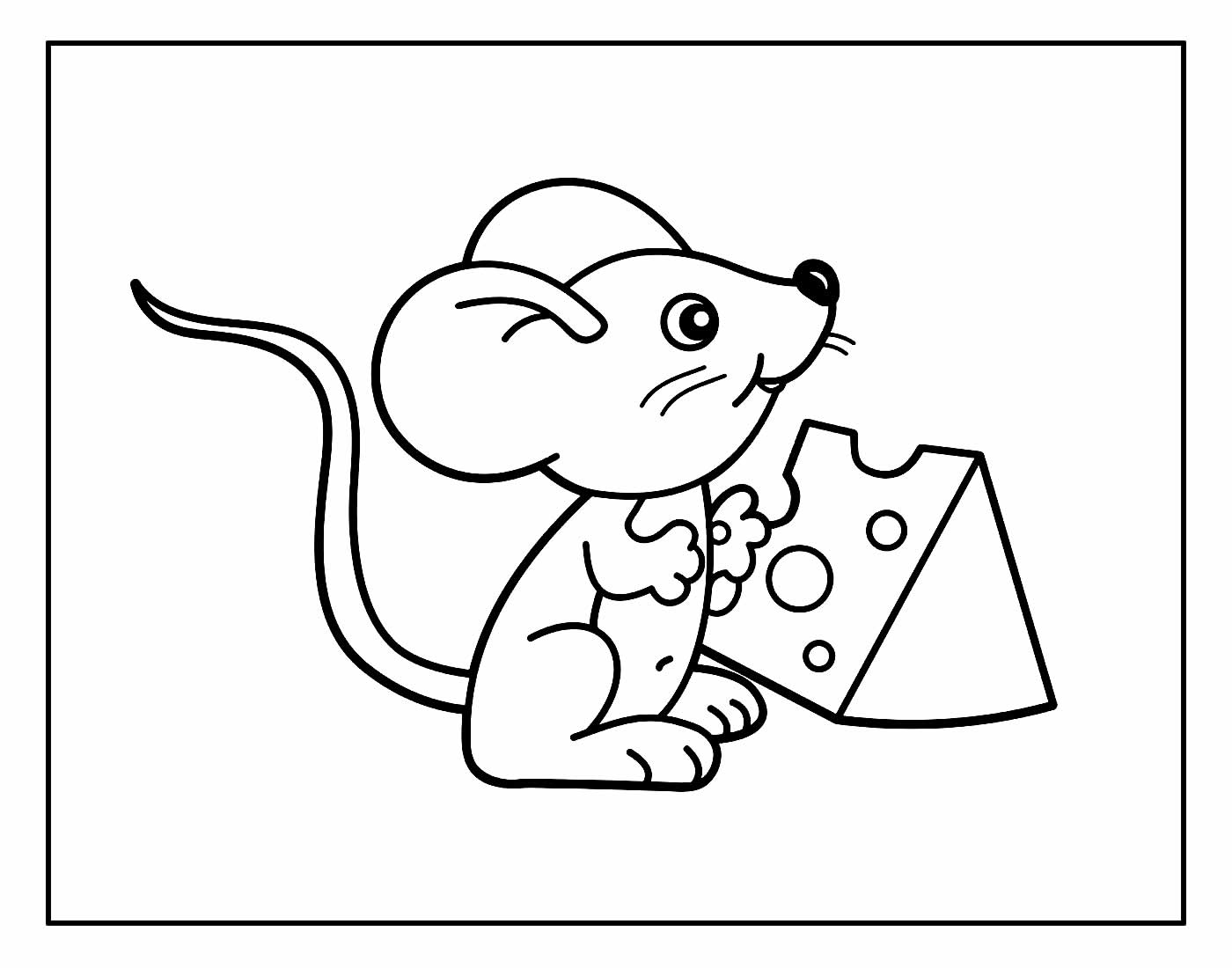 Desenho para colorir Ratinho
