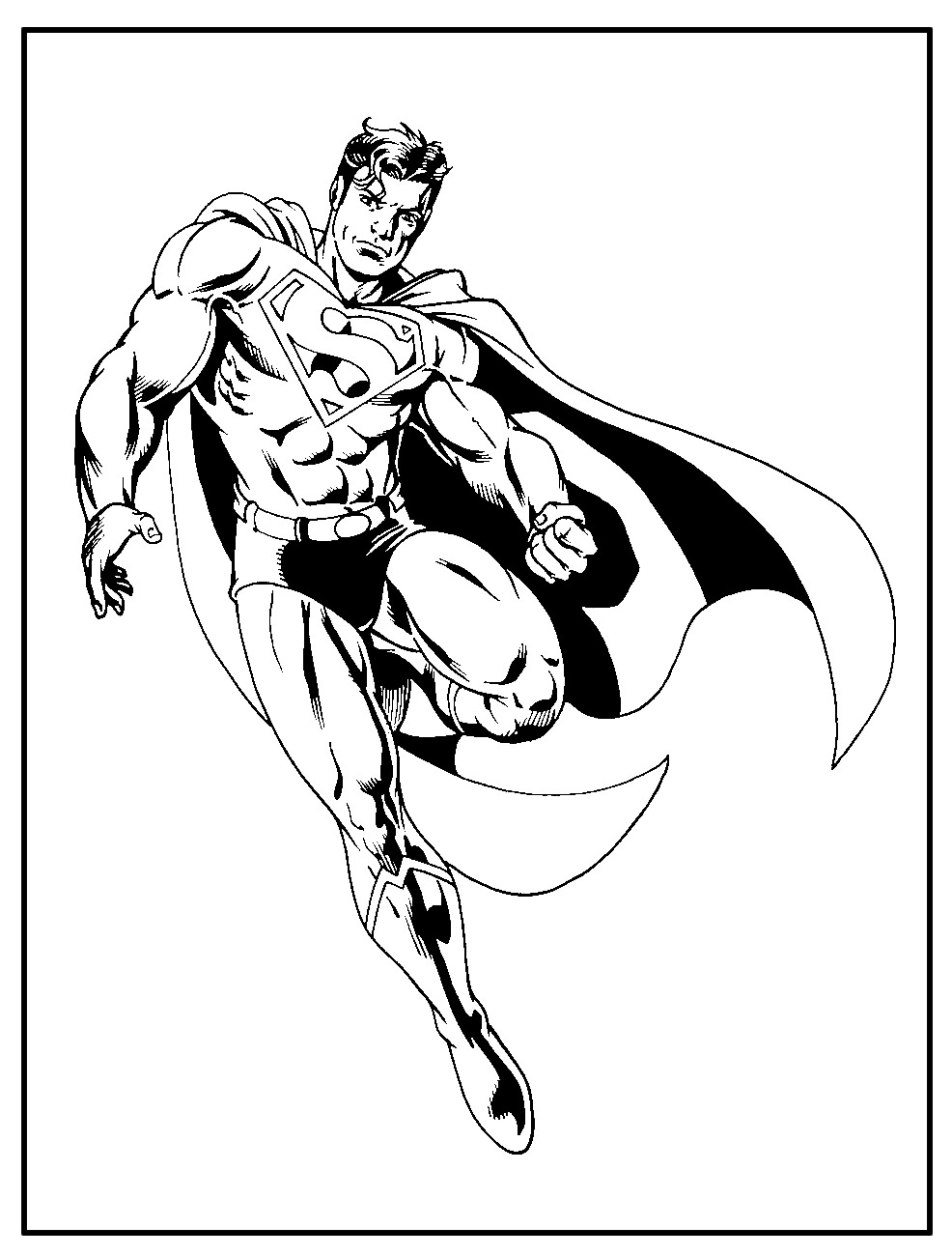 Página para colorir de Super-Homem