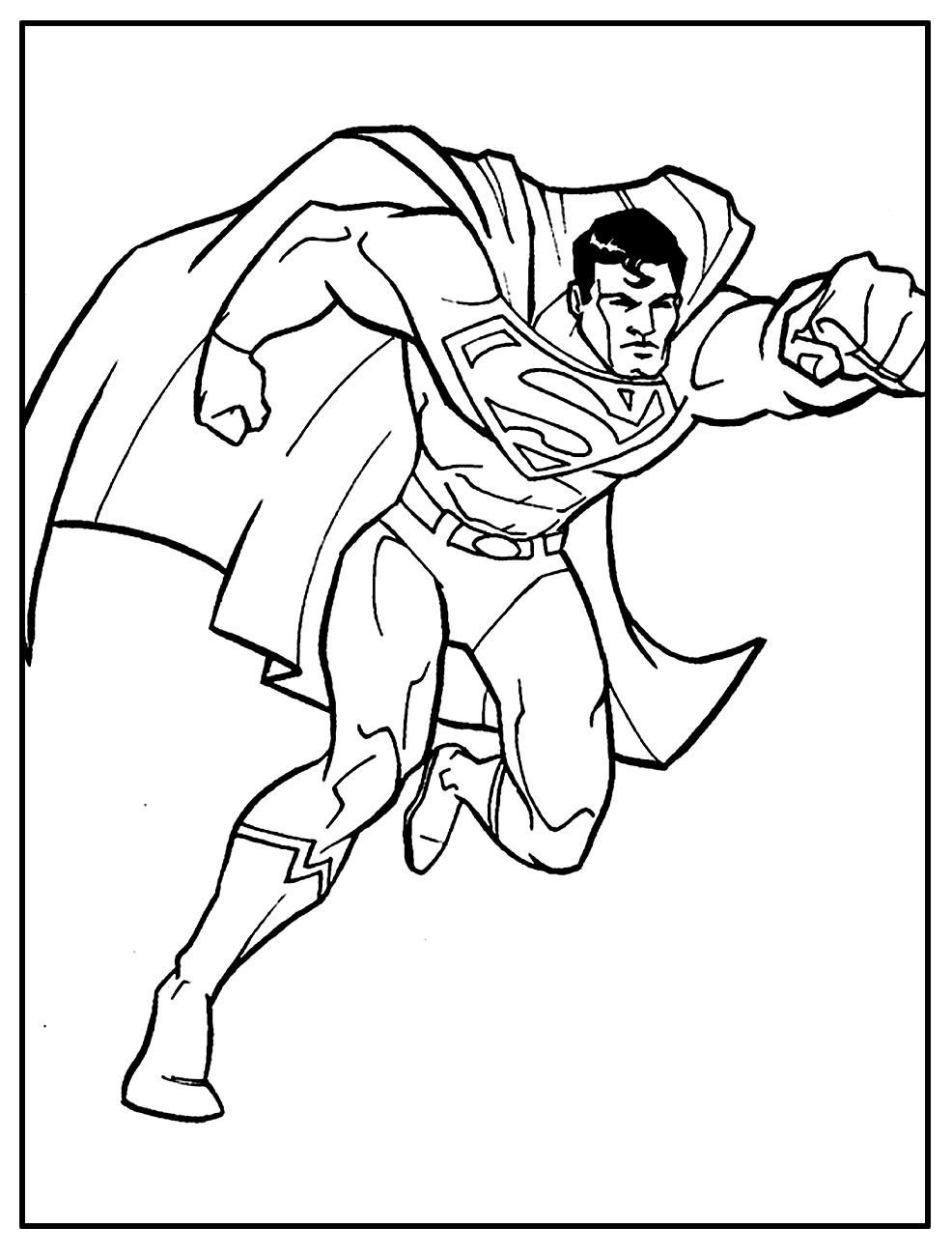 Desenho de Super-Homem para colorir