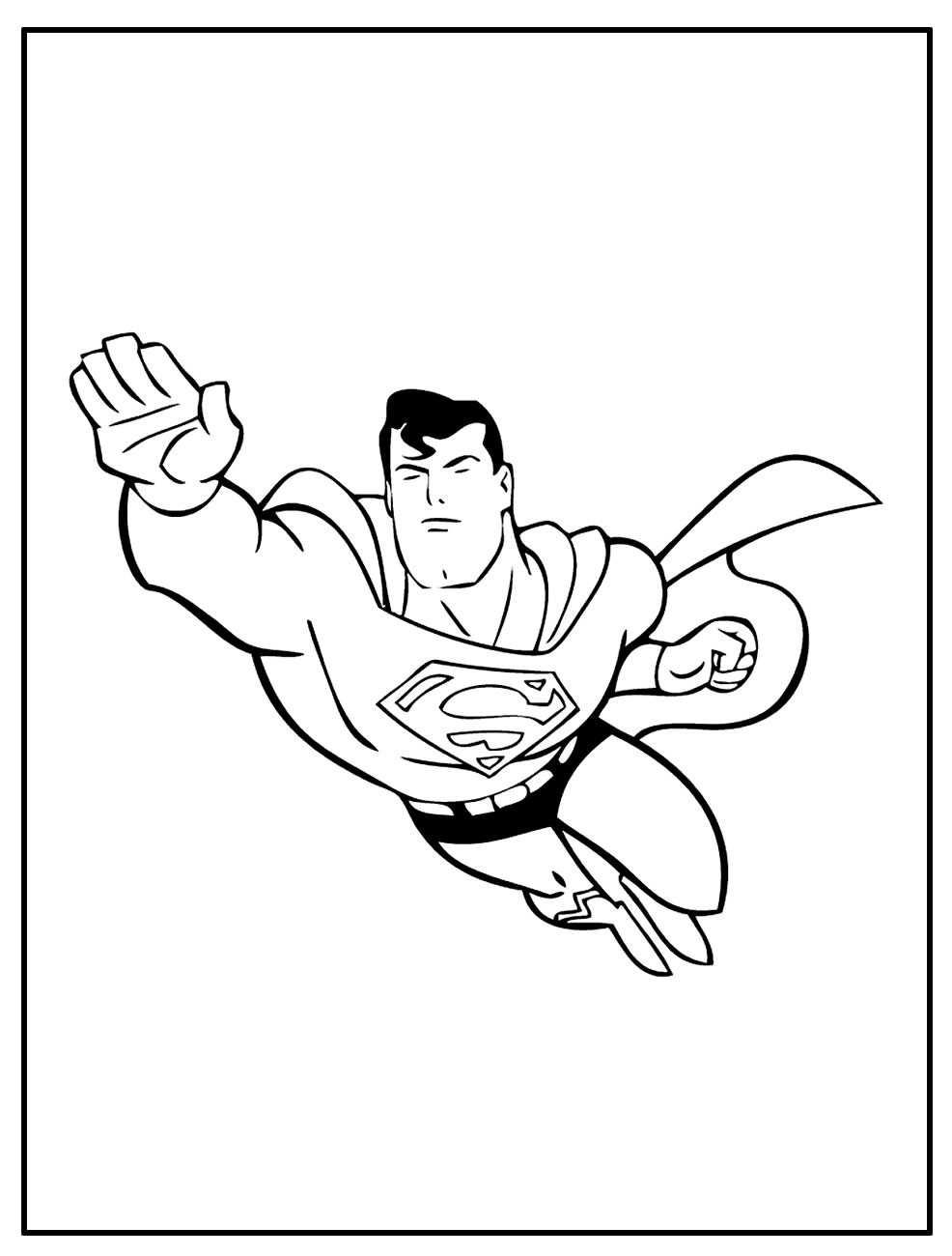 Página para colorir de Super-Homem